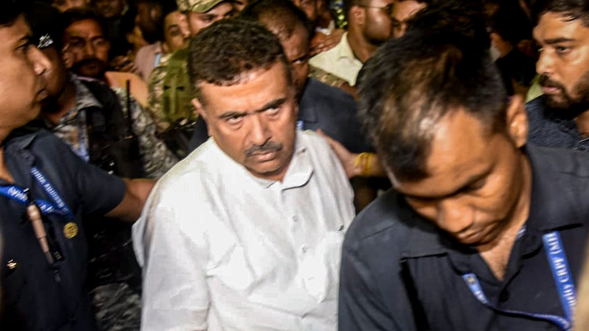 BJP leader Suvendu Adhikari arrives at a hospital after the shooting