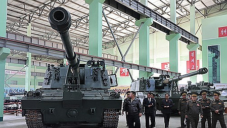 A North Korean tank