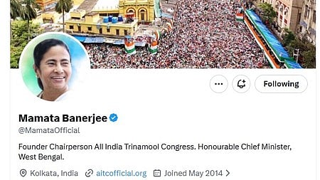 Screengrab of Mamata Banerjee's X handle