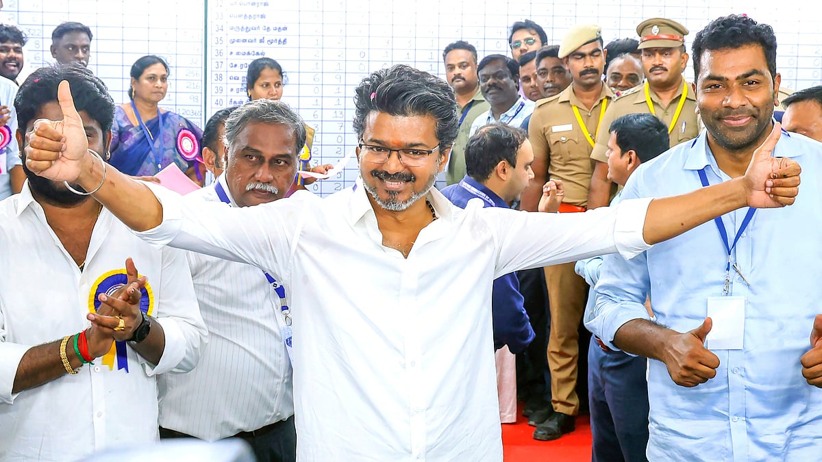 TVK chief Vijay celebrates his party’s victory, but the challenges of coalition politics still lie ahead
