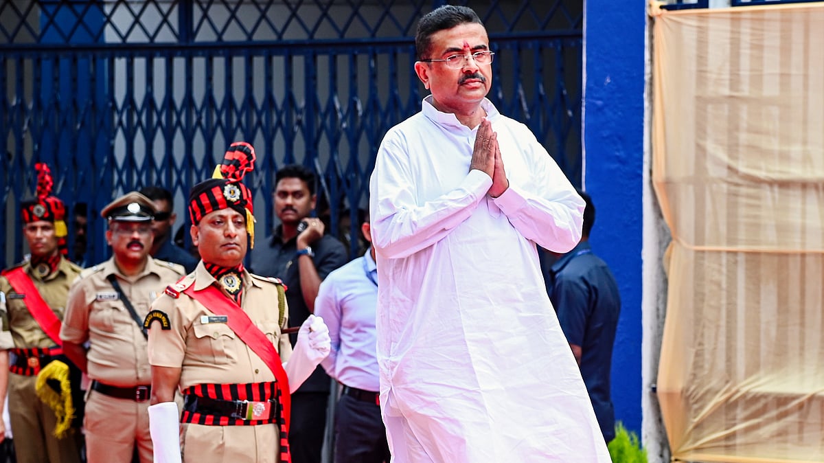 Suvendu Adhikari arrives at Nabanna after assuming office, 11 May
