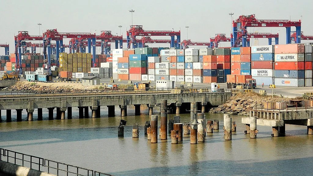 Part of Pipavav port, Gujarat