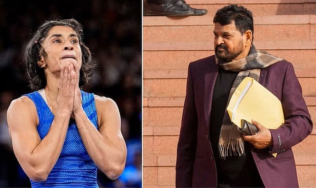 Vinesh Phogat and Brij Bhushan Singh