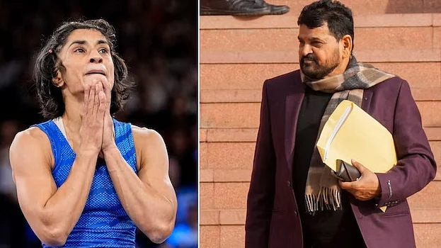 Vinesh Phogat and Brij Bhushan Singh