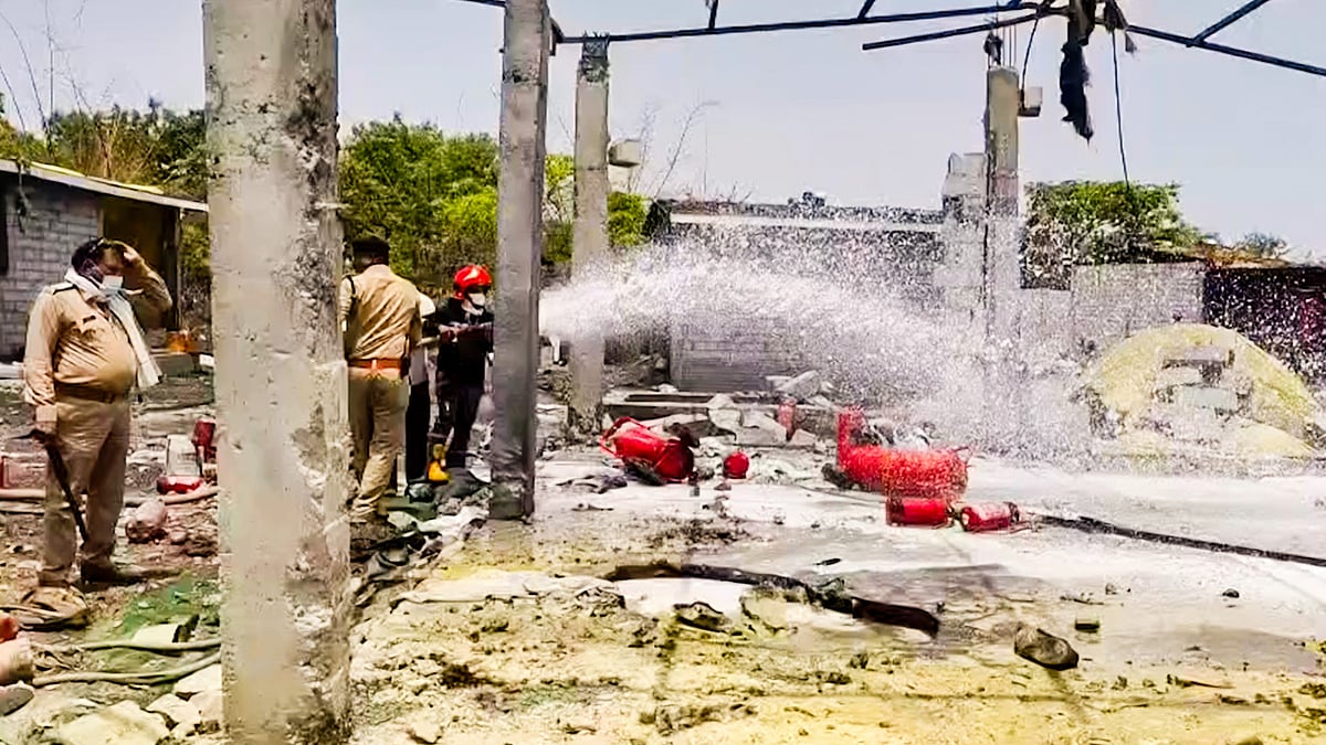 Firefighting after the blast
