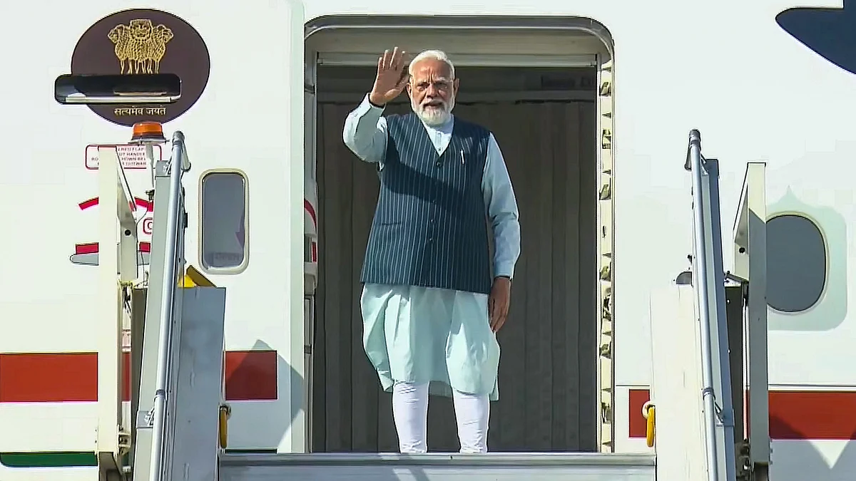 PM Modi departs on a five-nation tour from New Delhi, 15 May
