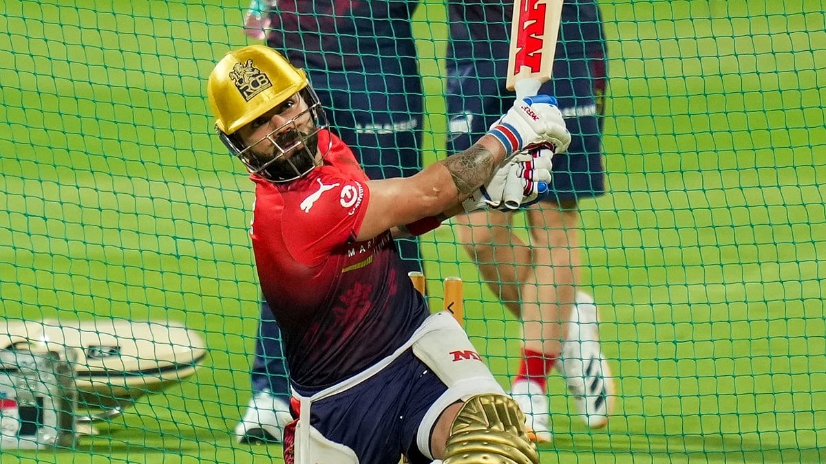 Virat Kohli at RCB nets this year