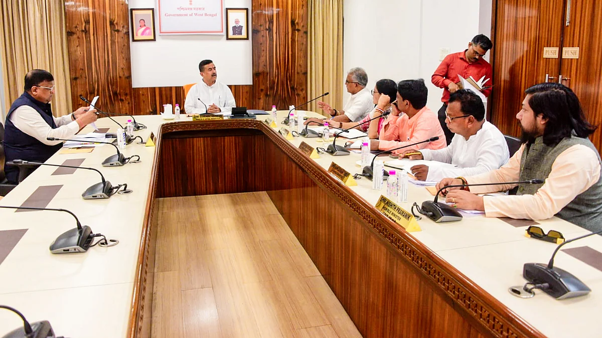 West Bengal CM Suvendu Adhikari chairs a cabinet meeting, 18 May