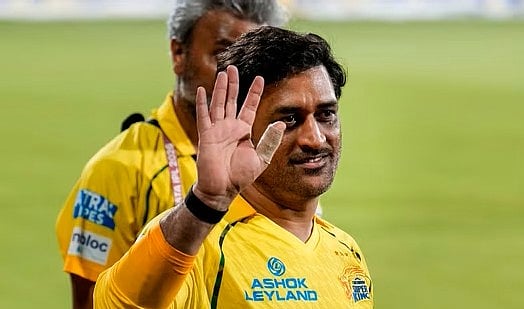 The last lap? M.S. Dhoni at the Chepauk Stadium on Monday