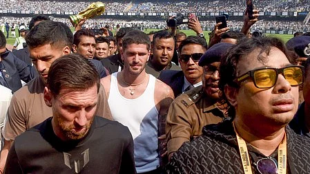 Lionel Messi at Salt Lake Stadium