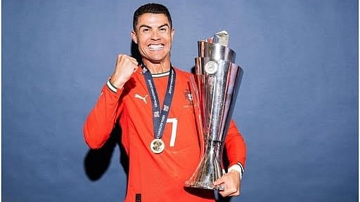 Ronaldo with European Nations League trophy: Still hungry for more