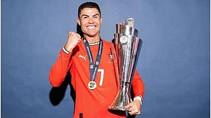 Ronaldo with European Nations League trophy: Still hungry for more