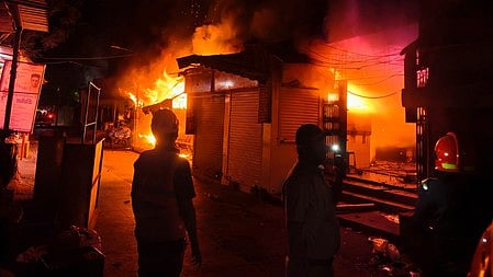 Residents alerted the fire department after realising the scale of the blaze