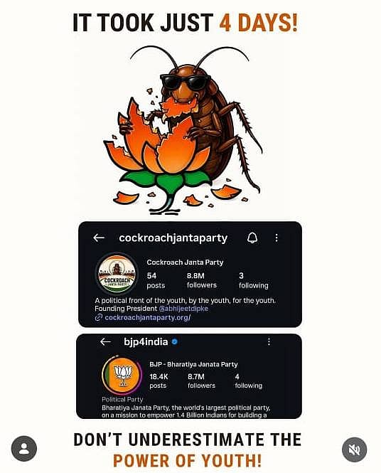 From viral satire to 11 M followers: How Cockroach Janata Party overtook BJP in 4 days
