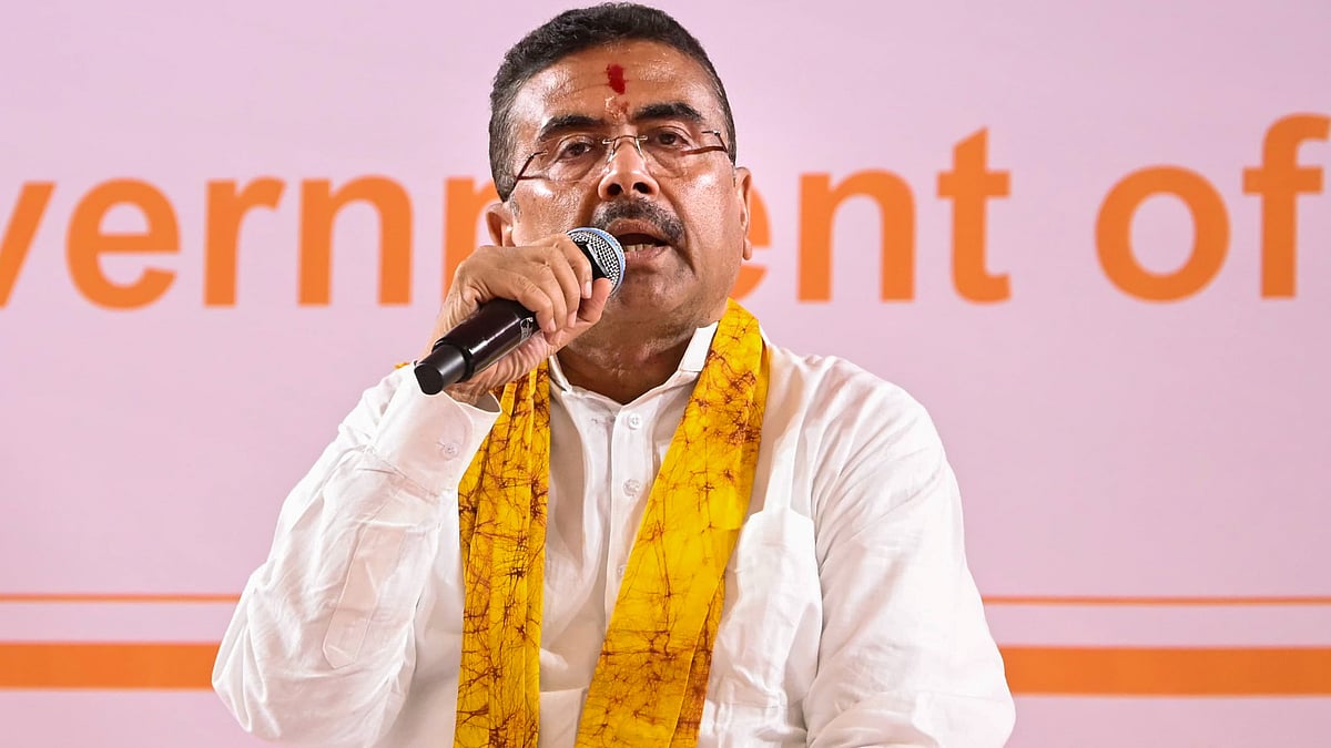 CM Suvendu Adhikari addresses his first administrative meeting after taking office, in Durgapur, 21 May