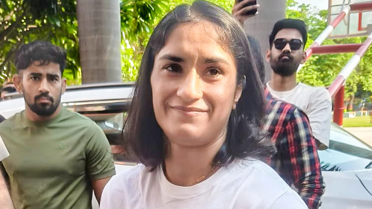Vinesh Phogat in Gonda, Uttar Pradesh.