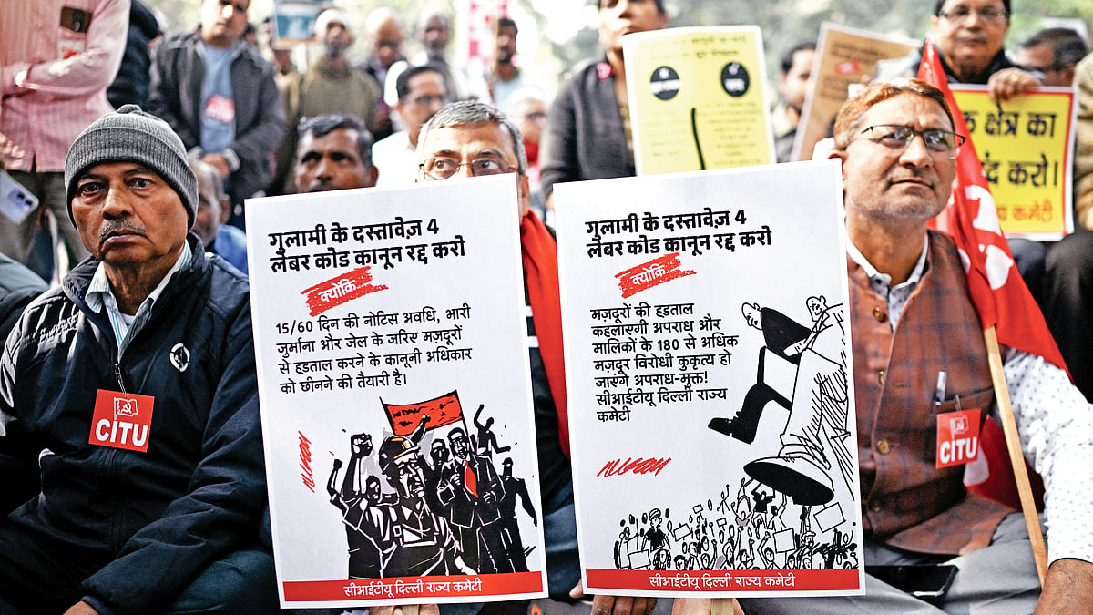 The new labour codes come at a time when workers are protesting across India