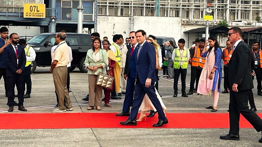 Rubio at Kolkata international airport