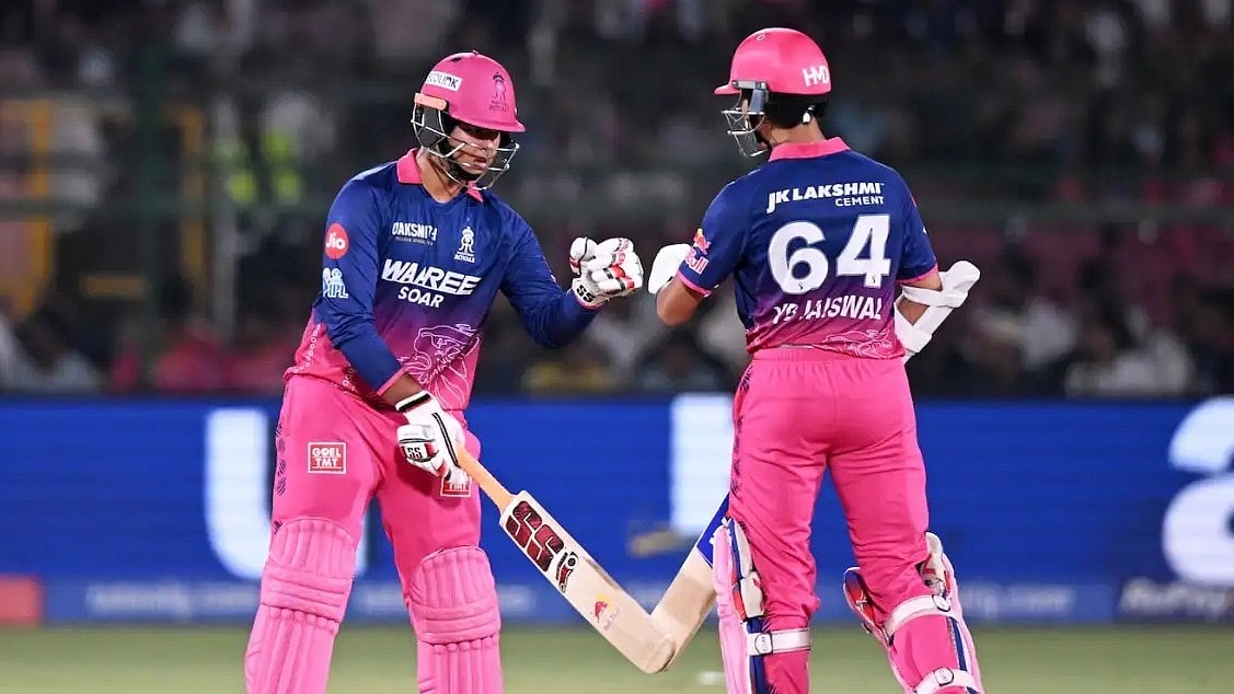 Double trouble: Vaibhav Suryavanshi (left) and Yashasvi Jaiswal have been a key to Royals' journey