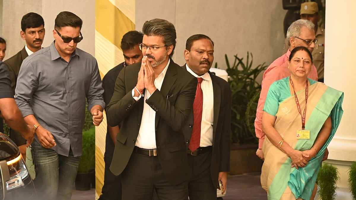 Tamil Nadu CM C Joseph Vijay in New Delhi