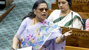 TMC MP Kakoli Ghosh Dastidar in Lok Sabha, New Delhi.