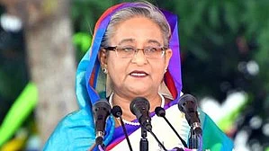 Former Bangladesh prime minister Sheikh Hasina.