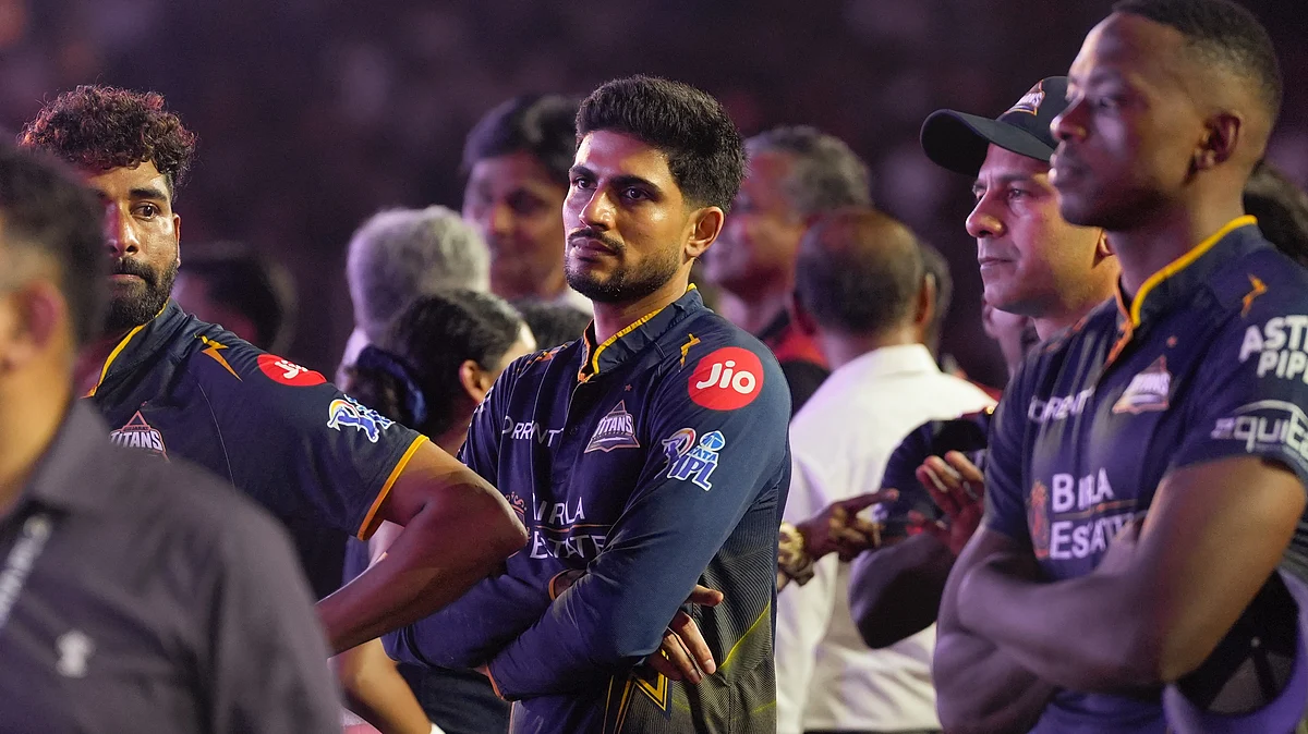 Shubman Gill during the IPL 2026 final presentation ceremony in Ahmedabad.