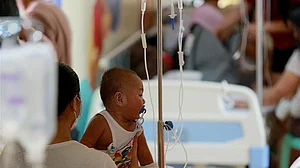 Representative image of a child undergoing treatment at a hospital.