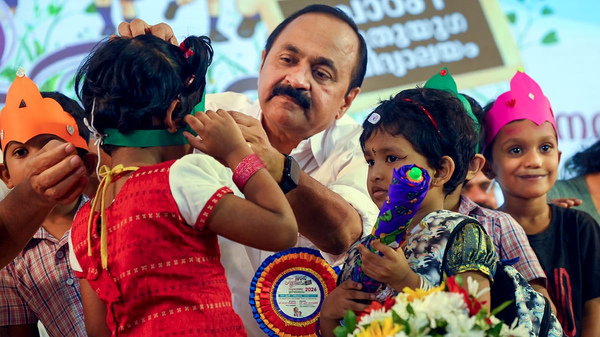 Kerala CM V.D. Satheesan at a school reopening ceremony in Thiruvananthapuram, 1 June