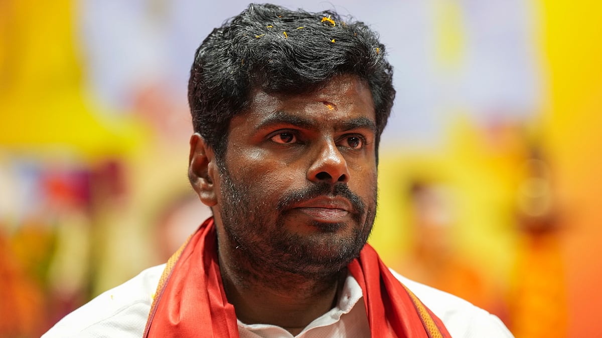 K. Annamalai at a BJP event in New Delhi in this file photo dated 5 May 2024