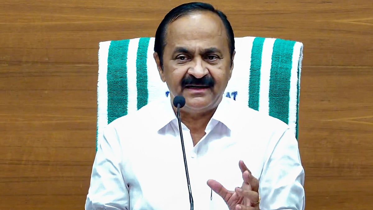 V.D. Satheesan chairs the first meeting of the state cabinet, in Thiruvananthapuram.
