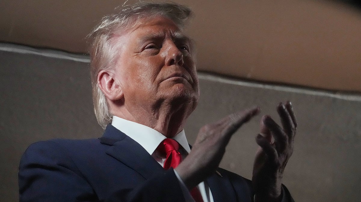 Donald Trump at Madison Square Garden in New York.