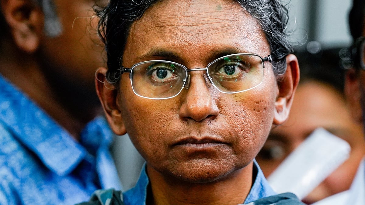 Meenakshi Natarajan at a press briefing after a meeting with the ECI in New Delhi, 10 June