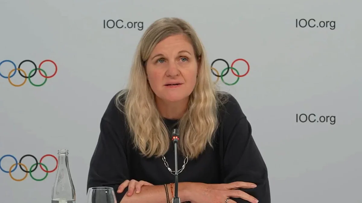IOC president Kirsty Coventry 