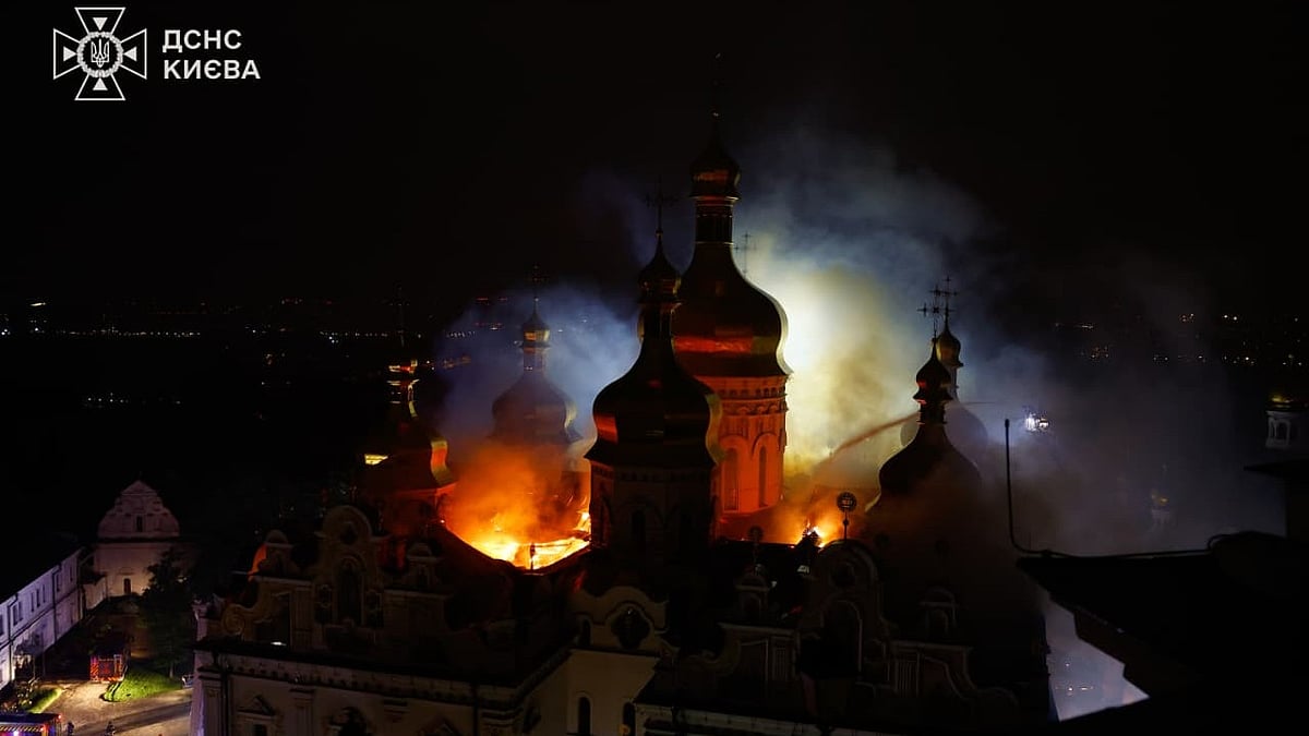 Russia denied targeting cathedral and claimed damage had been caused by a US-made Patriot missile. 