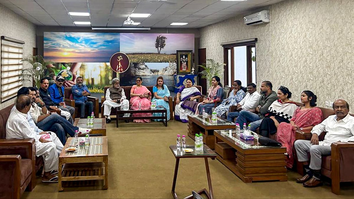TMC MPs meet Union minister Bhupender Yadav at his residence in New Delhi.