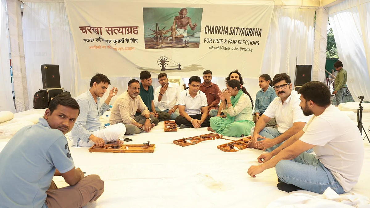 Charkha Satyagraha in Delhi