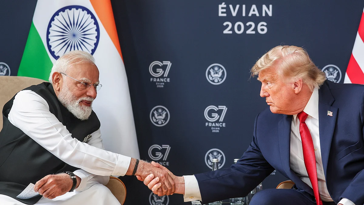 Pawan Khera criticised Modi's interaction with Trump on the sidelines of the G7 summit in France.
