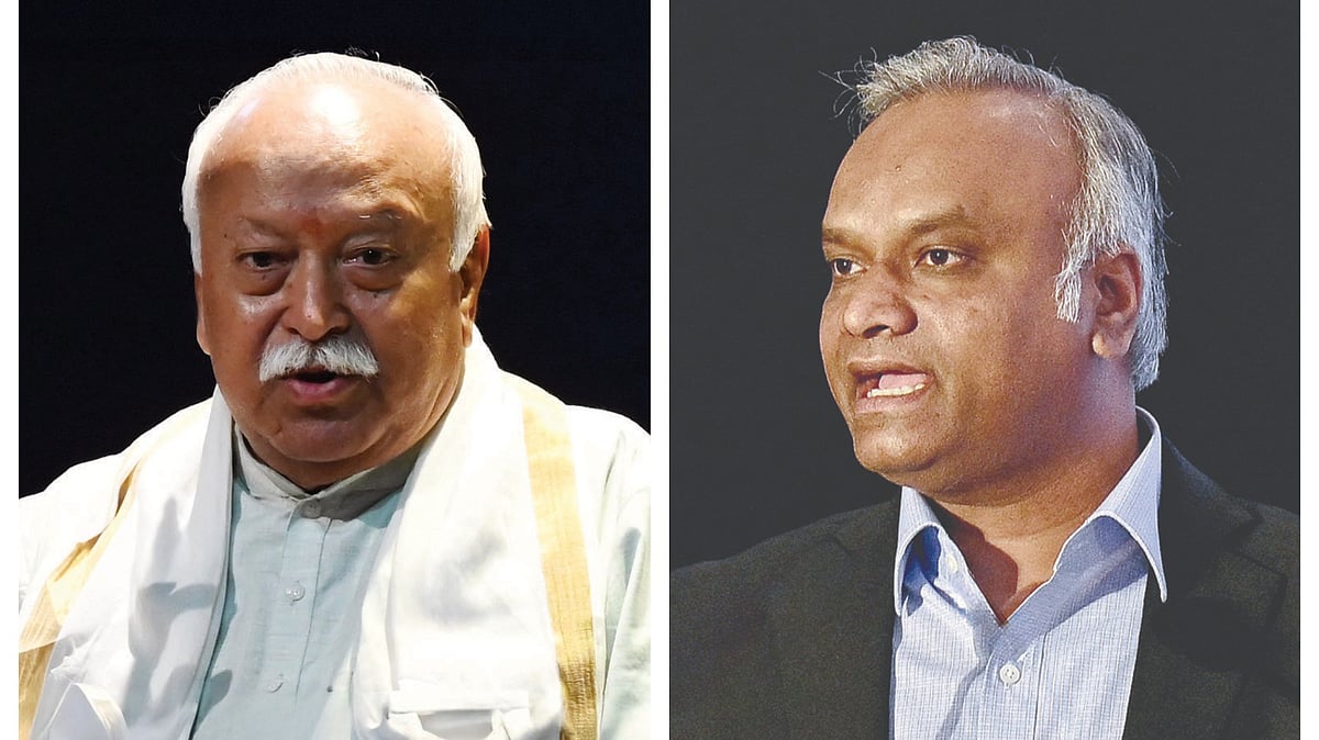 Mohan Bhagwat (L) has refused to respond to Priyank Kharge’s letter seeking financial details