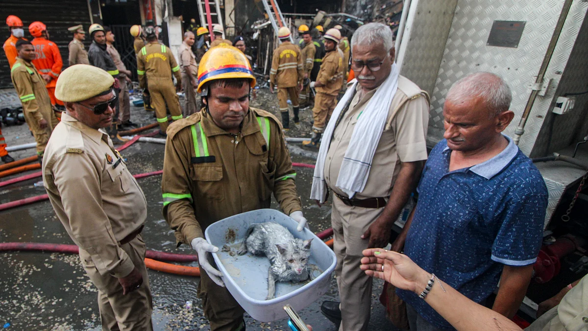 Lucknow fire tragedy: 15 students brought dead to hospital, seven injured