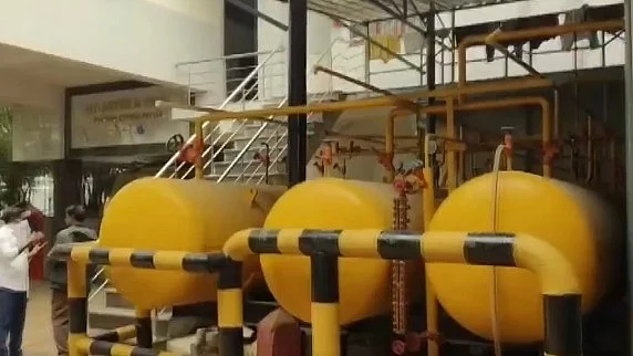 The shrimp processing facility in Tiruvallur district