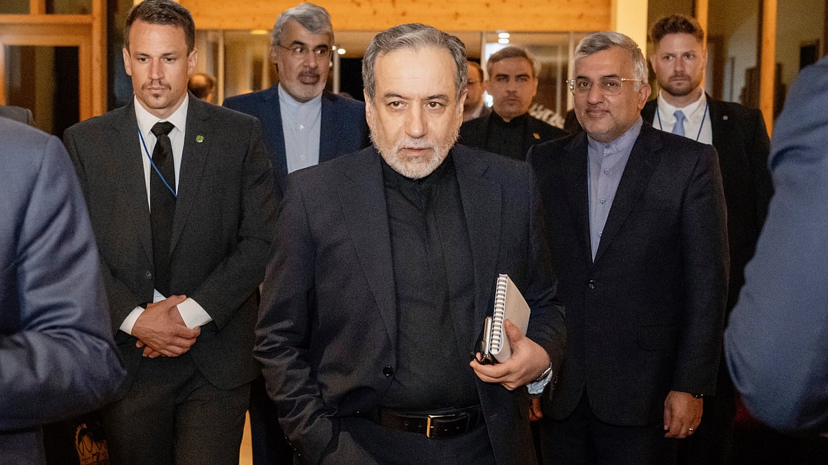 Iranian foreign minister Seyyed Abbas Araghchi arrives at Buergenstock on 21 June