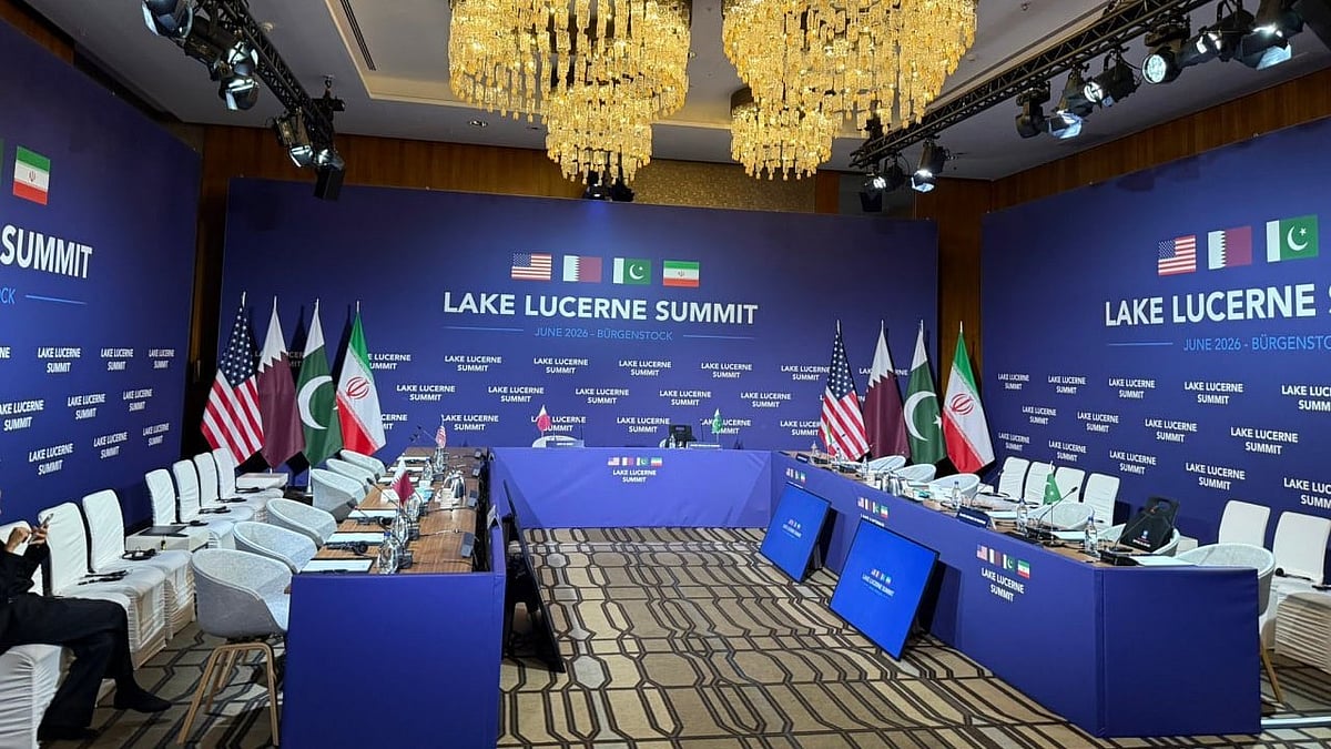 The Lake Lucerne venue was left empty after Iranian delegation made a brief exit