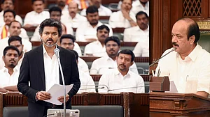 TN chief minister C. Joseph Vijay in assembly on Tuesday