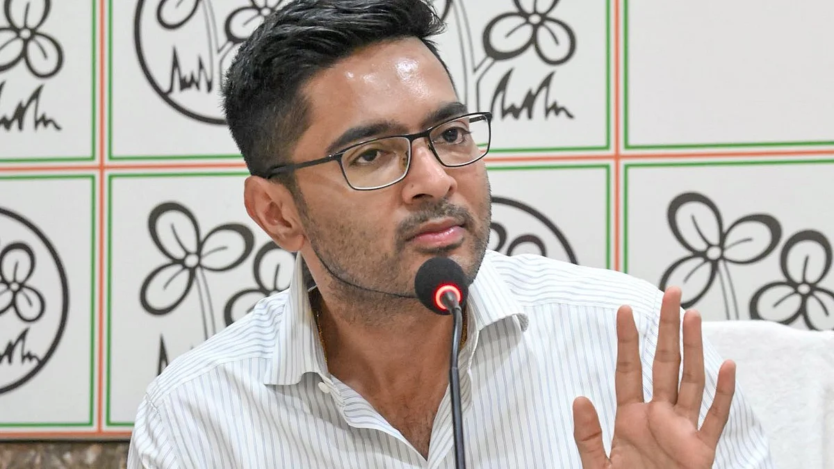 Abhishek Banerjee meets party MLAs in Kolkata.