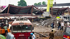 Rescue operation underway after a 3-storey under-construction warehouse collapsed in Kolkata.