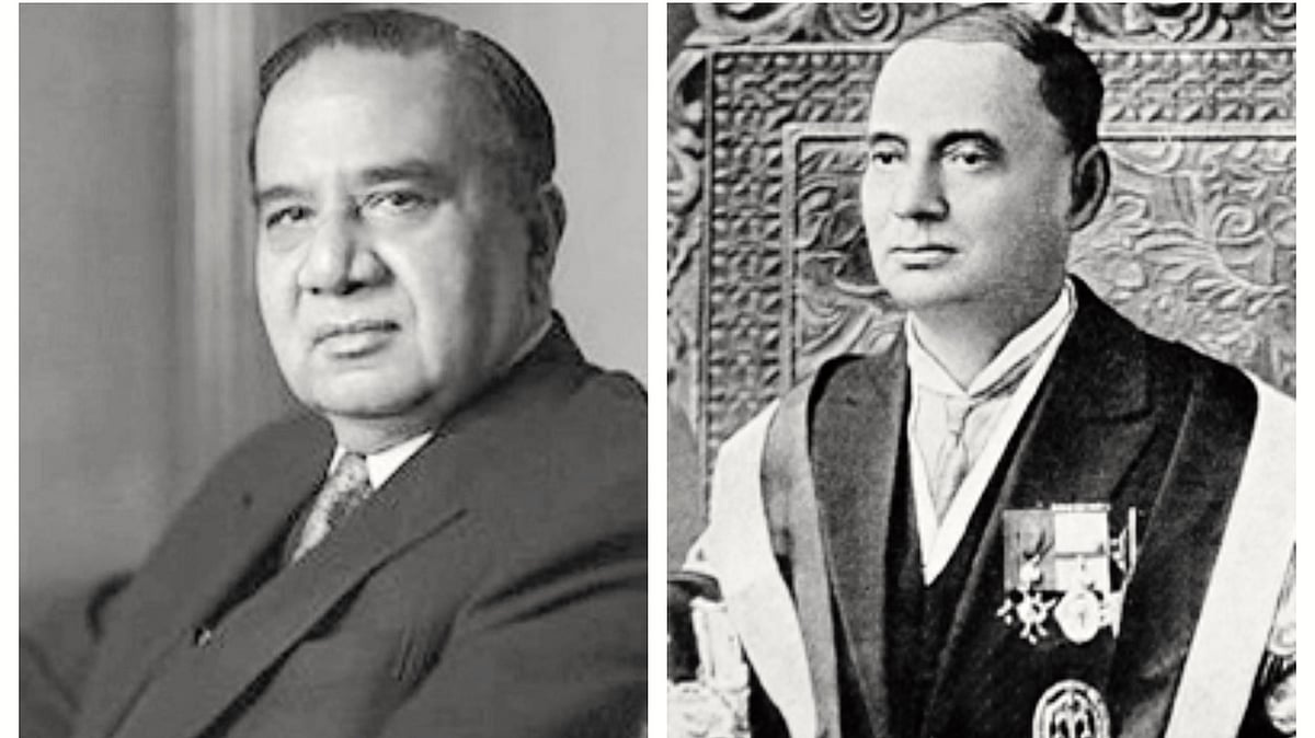 Huseyn Suhrawardy (L) and Sir Hassan Suhrawardy