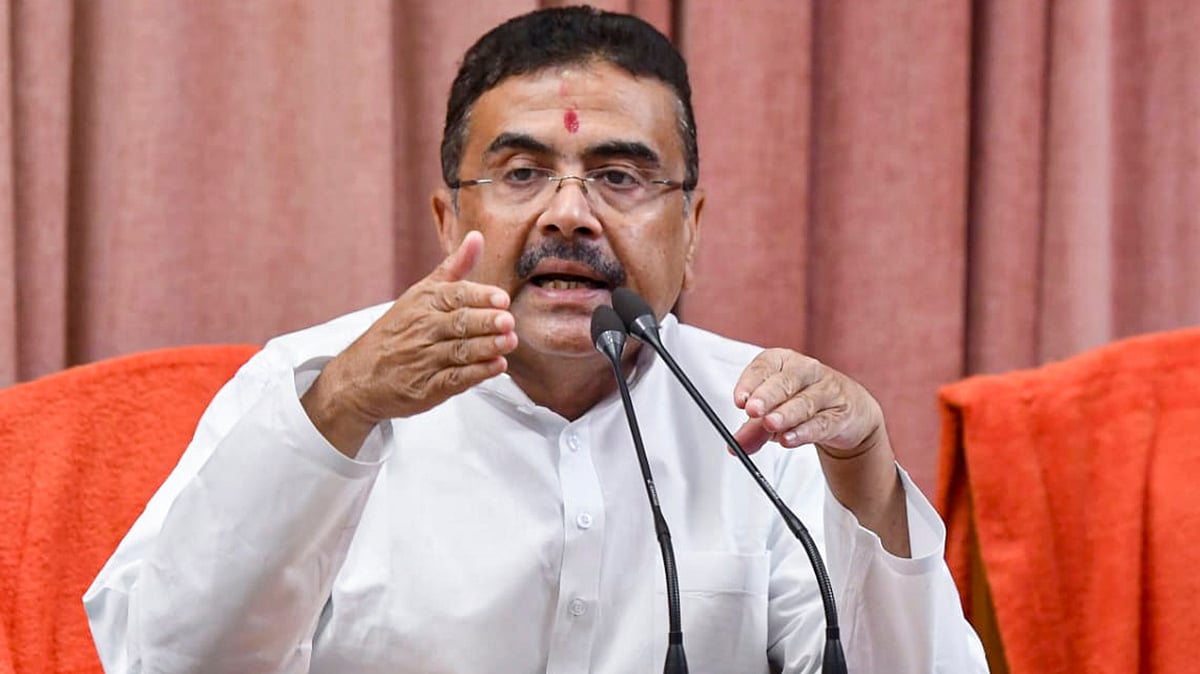 West Bengal CM Suvendu Adhikari addresses a press conference at Nabanna, 24 June