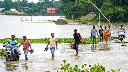 Six districts in Assam have been inundated due to floods
