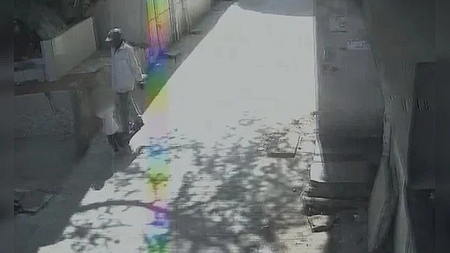 The CCTV footage that helped police identify the accused.